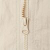 Soft Beige Lightweight Hooded Windbreaker Jacket