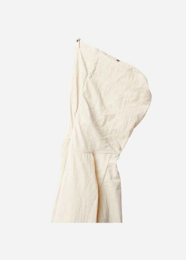 Soft Beige Lightweight Hooded Windbreaker Jacket