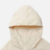 Soft Beige Lightweight Hooded Windbreaker Jacket
