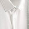 Men’s White & Green Tribal Print Short Sleeve Shirt – Premium Casual Guayabera Style