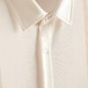 Men’s Guayabera Style Tribal Print Short Sleeve Shirt