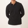 DM_20260128164007_002 Men's Premium Black Long Sleeve Polo Shirt – Classic & Versatile
