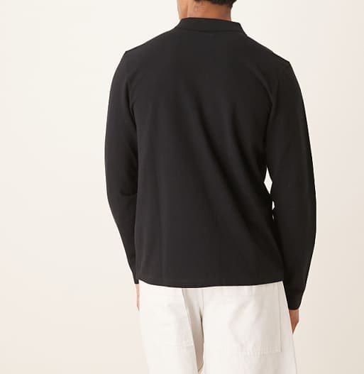 DM_20260128164007_004 Men's Premium Black Long Sleeve Polo Shirt – Classic & Versatile