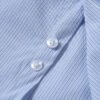 Kids' Blue Striped Dress Shirt with White Collar - School & Formal Wear