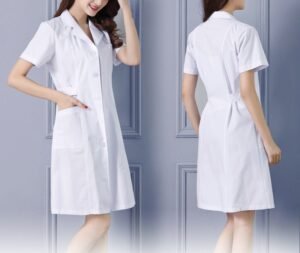 Women's White Lab Coat - Professional Medical Uniform for Nurses & Doctors