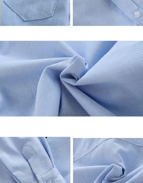 Kids Classic Oxford Cotton Button-Down Shirt - Long Sleeve Casual & Formal Wear