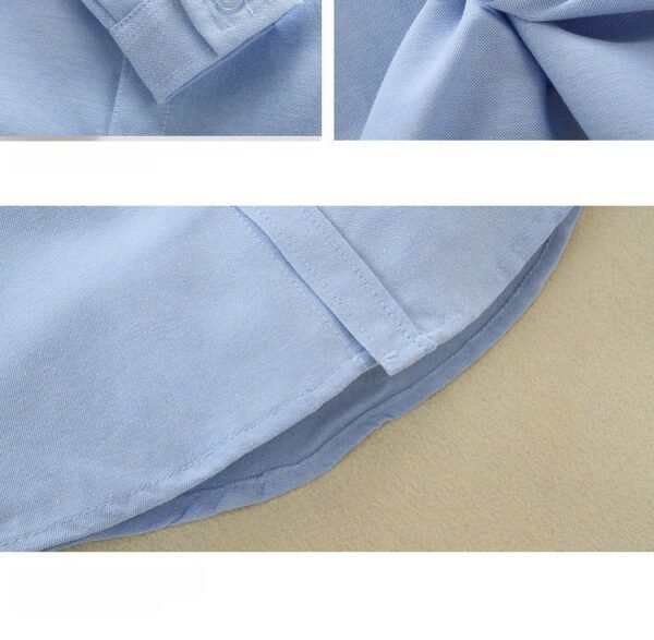 Kids Classic Oxford Cotton Button-Down Shirt - Long Sleeve Casual & Formal Wear