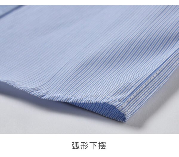Kids' Blue Striped Dress Shirt with White Collar - School & Formal Wear