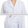 Women's White Lab Coat - Professional Medical Uniform for Nurses & Doctors