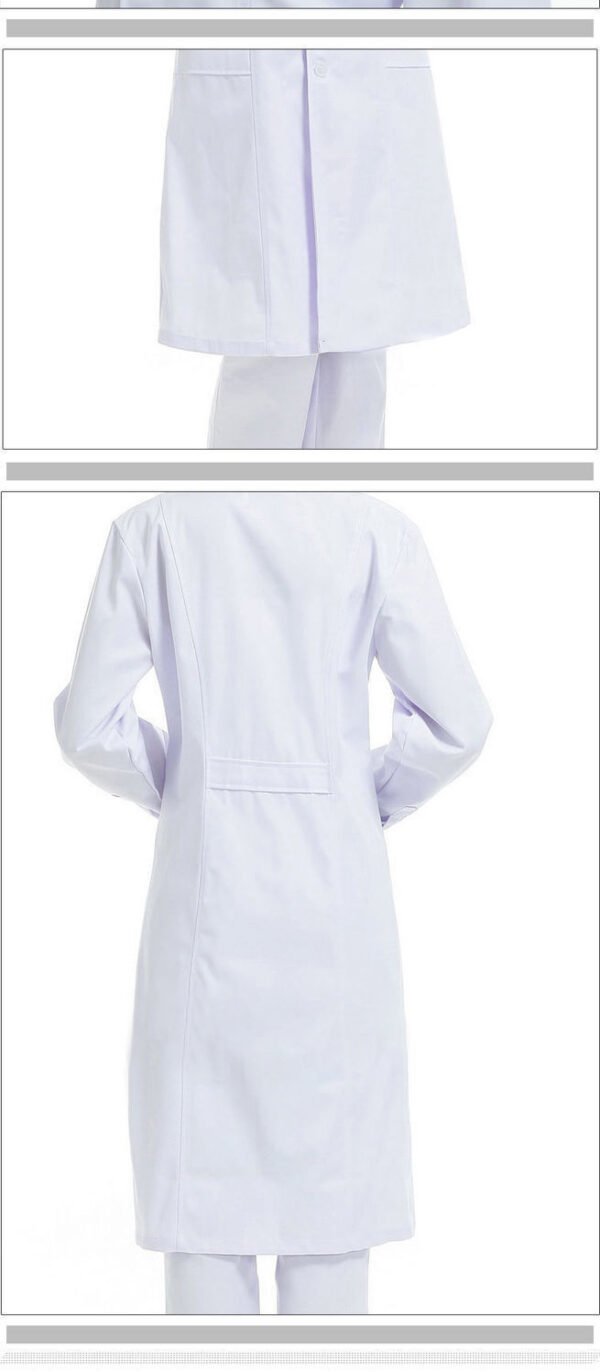 Women's White Lab Coat - Professional Medical Uniform for Nurses & Doctors