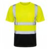 High Visibility Reflective Work T-Shirt | Two Tone Hi Vis Safety Short Sleeve Construction Work Tee