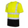 High Visibility Reflective Work T-Shirt | Two Tone Hi Vis Safety Short Sleeve Construction Work Tee