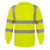 High Visibility ANSI Class Reflective Long Sleeve Safety Work Shirt | Hi Vis Construction Tee