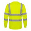 High Visibility ANSI Class Reflective Long Sleeve Safety Work Shirt | Hi Vis Construction Tee
