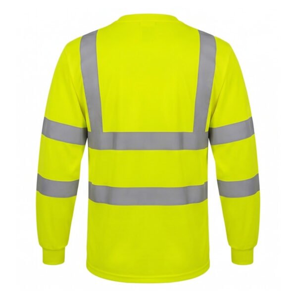 High Visibility ANSI Class Reflective Long Sleeve Safety Work Shirt | Hi Vis Construction Tee
