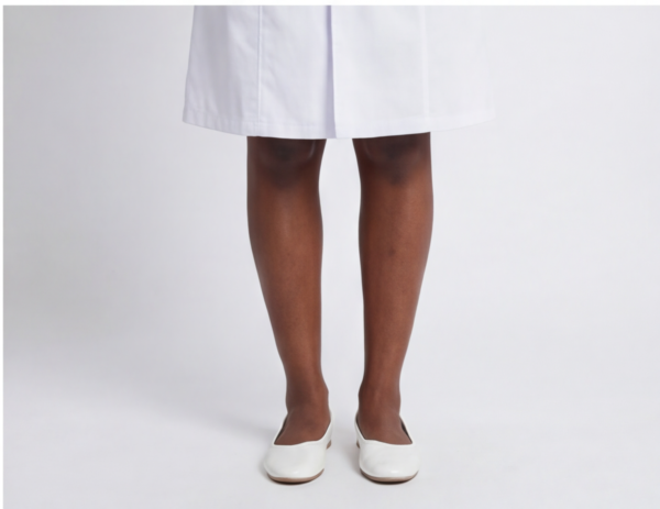 5 Women Short Sleeve White Nurse Dress | Professional Medical Uniform Scrub Dress For Hospital Clinic
