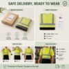 High Visibility Reflective Work T-Shirt | Two Tone Hi Vis Safety Short Sleeve Construction Work Tee