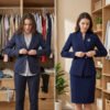 Custom Women Airline Stewardess Uniform Set | OEM Aviation Suit Manufacturer Made in China