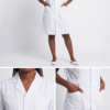 ComfyUI_00001_ Women Short Sleeve White Nurse Dress | Professional Medical Uniform Scrub Dress For Hospital Clinic