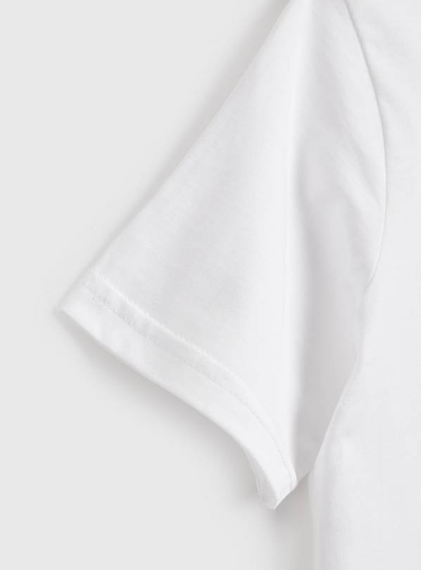 Kids White Cotton T-Shirts 3-Pack | Soft, Durable & Perfect White School Tops