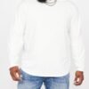 Men’s Curved Hem Long Sleeve T-Shirt – Premium Streetwear Essential