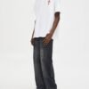 Red Cross Embroidered Oversized White T-Shirt