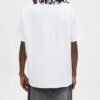 Red Cross Embroidered Oversized White T-Shirt
