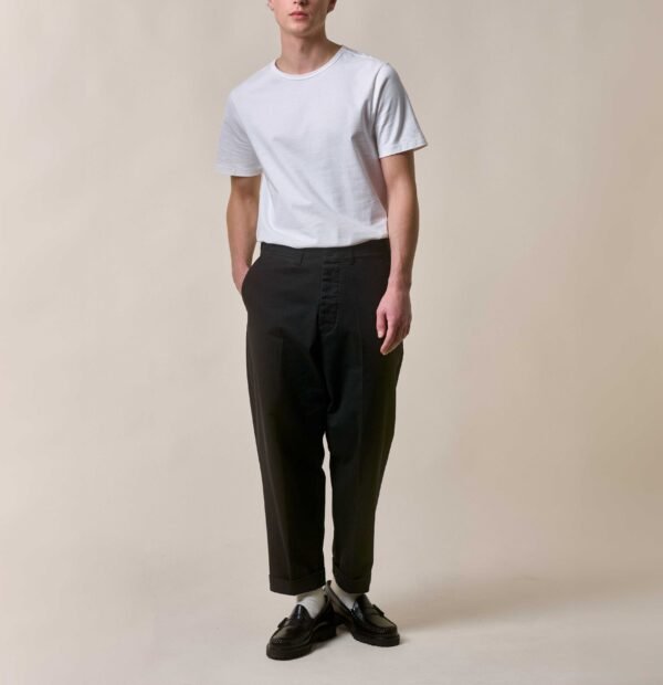 Men's Classic White Crew Neck Heavyweight Cotton Basic Short Sleeve T-Shirt | Casual Everyday Staple Tee