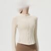 O1CN01GU3ix928Aaqs1ECKN_!!1723237892-0-cib Women Breathable Mesh Zip Up Yoga Jacket Slim Fit Long Sleeve Athletic Workout Top