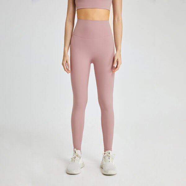 7A Antibacterial High Waist Naked Feel Yoga Leggings Non-Slip Workout Gym Pants