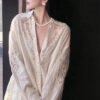 O1CN01ci15QM1Ntfq2VJgGS_!!2217670711628-0-cib Vintage Hollow Lace Linen Shirt | Old Money Oversized Long Sleeve Blouse for Women