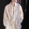 O1CN01kcG2D41Ntfq3mQ0EY_!!2217670711628-0-cib Vintage Hollow Lace Linen Shirt | Old Money Oversized Long Sleeve Blouse for Women