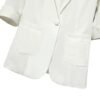 O1CN01s6gP5S23wbtITYaIx_!!2926357320-0-cib Women 3/4 Rolled Sleeve Blazer, Casual Lightweight One Button Suit Jacket with Pockets, Black & White