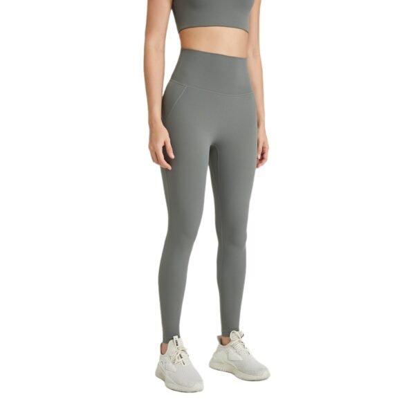 7A Antibacterial High Waist Naked Feel Yoga Leggings Non-Slip Workout Gym Pants