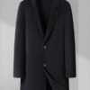 Men's Double Sided Wool Coat Mid Length Business Overcoat