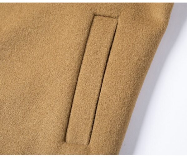 Men's Double Sided Wool Coat Mid Length Business Overcoat