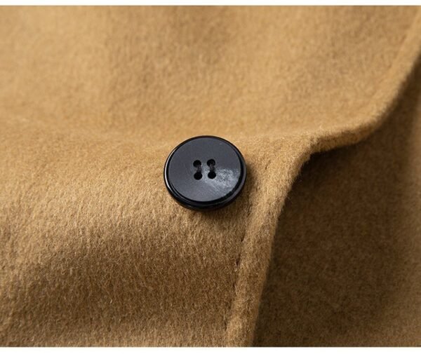 Men's Double Sided Wool Coat Mid Length Business Overcoat