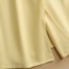 DM_20251225090006_006 Yellow Double Breasted Wool Blend Trench Coat | Women Mid Length Lapel Warm Overcoat