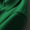 DM_20251225090123_006 Women Vintage Green Wool Blend Short Coat | Lapel Gold Button Casual Jacket