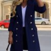 DM_20251225090536_003 Women’s Navy Double-Breasted Longline Coat
