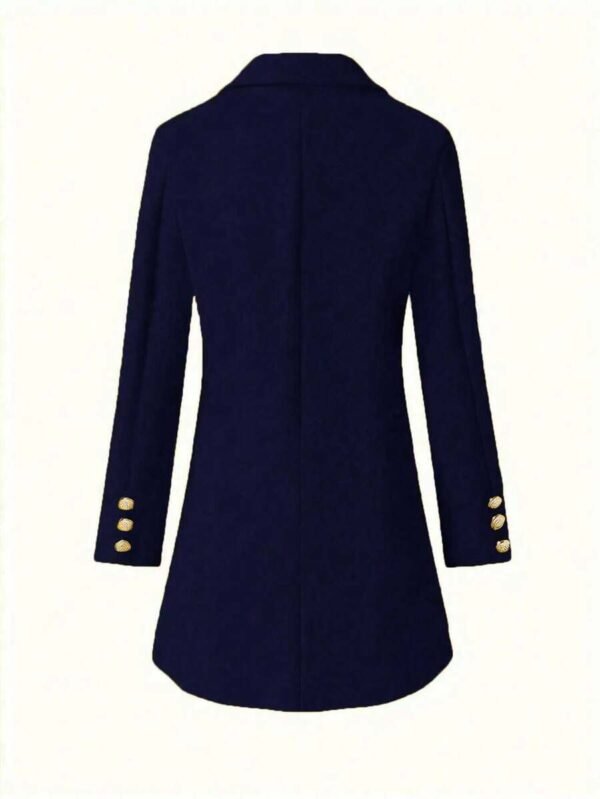 DM_20251225090536_005 Women’s Navy Double-Breasted Longline Coat