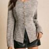 DM_20251225090838_002 Women’s Collarless Tweed Button Jacket
