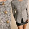 DM_20251225090838_003 Women’s Collarless Tweed Button Jacket