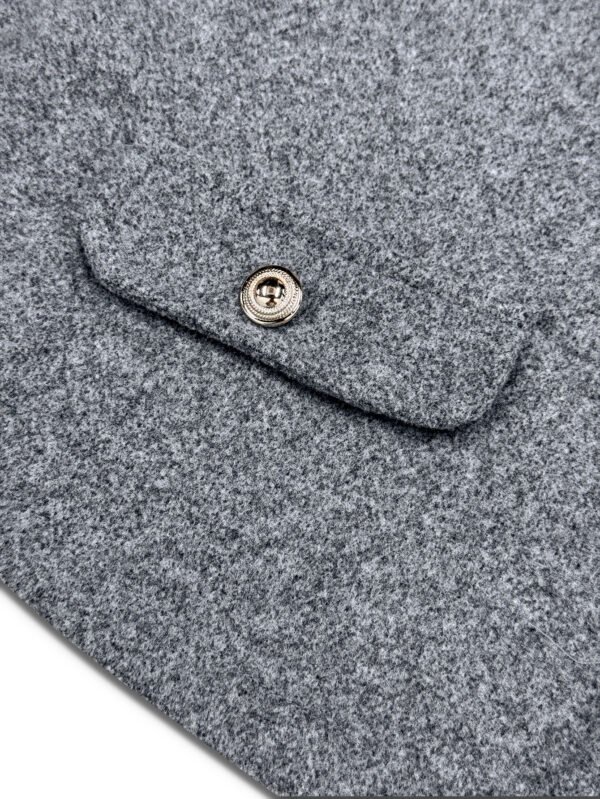 DM_20251225091122_004 Women’s Grey Collarless Button Jacket